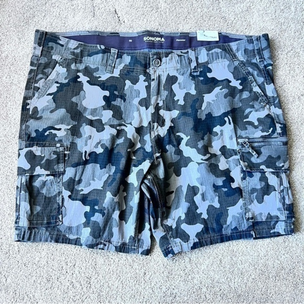 NWT Sonoma men’s ripstop camo cargo shorts size 50